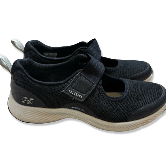 SKECHERS Air Cooled Memory Foam Black Mary Jane Sneakers - Picture 1 of 8